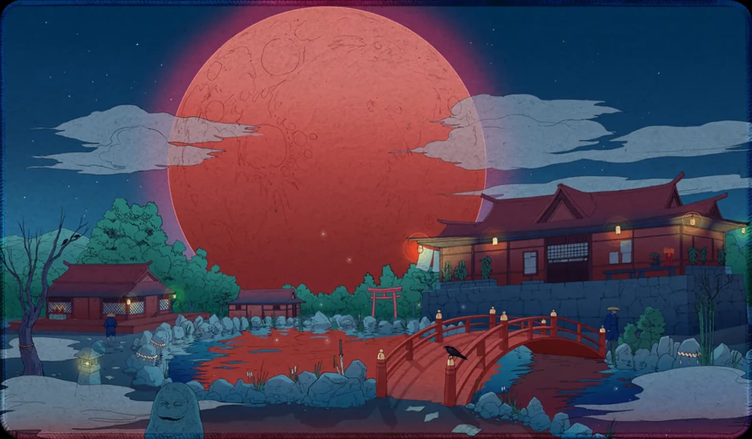 Blood Moon Shinto Anime
