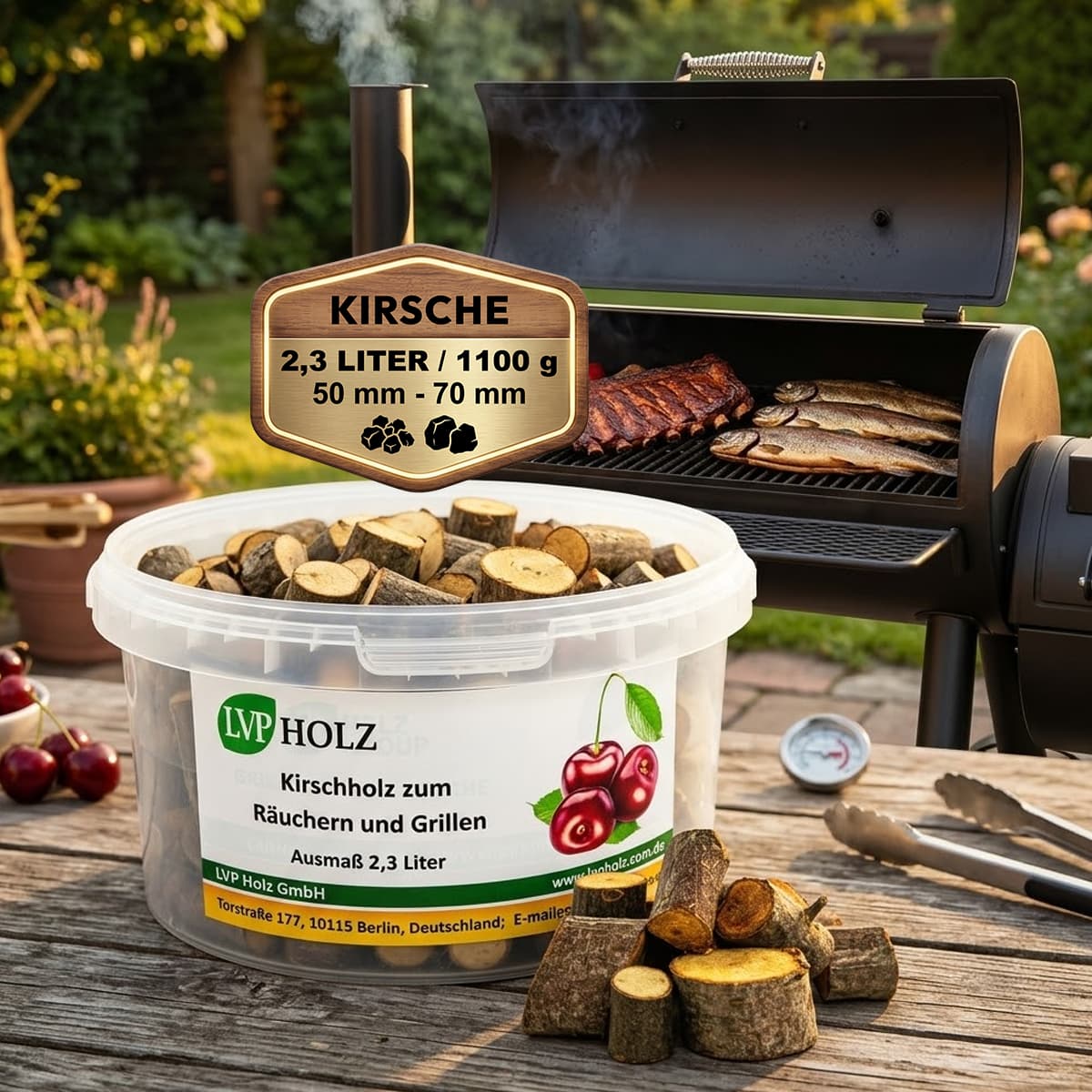 Kirschholz zum Räuchern und Grillen