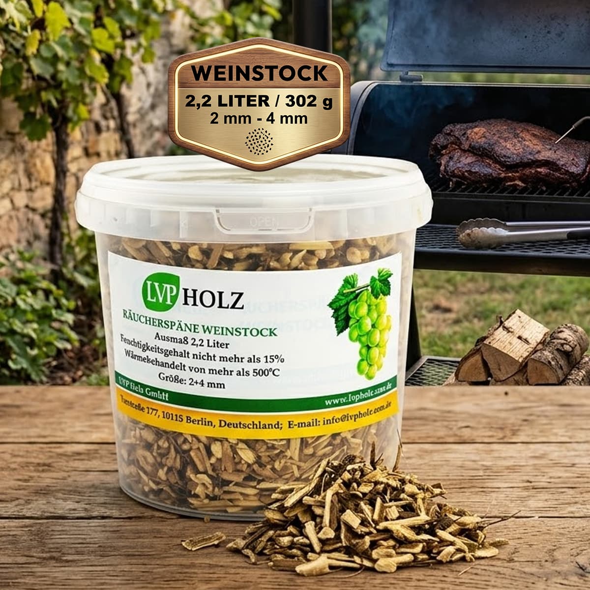 Weinstock Räucherspäne